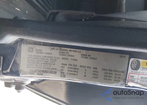 2010 Chevrolet Colorado Work Truck from USA, damaged, VIN 1GCKTBD96A8140559